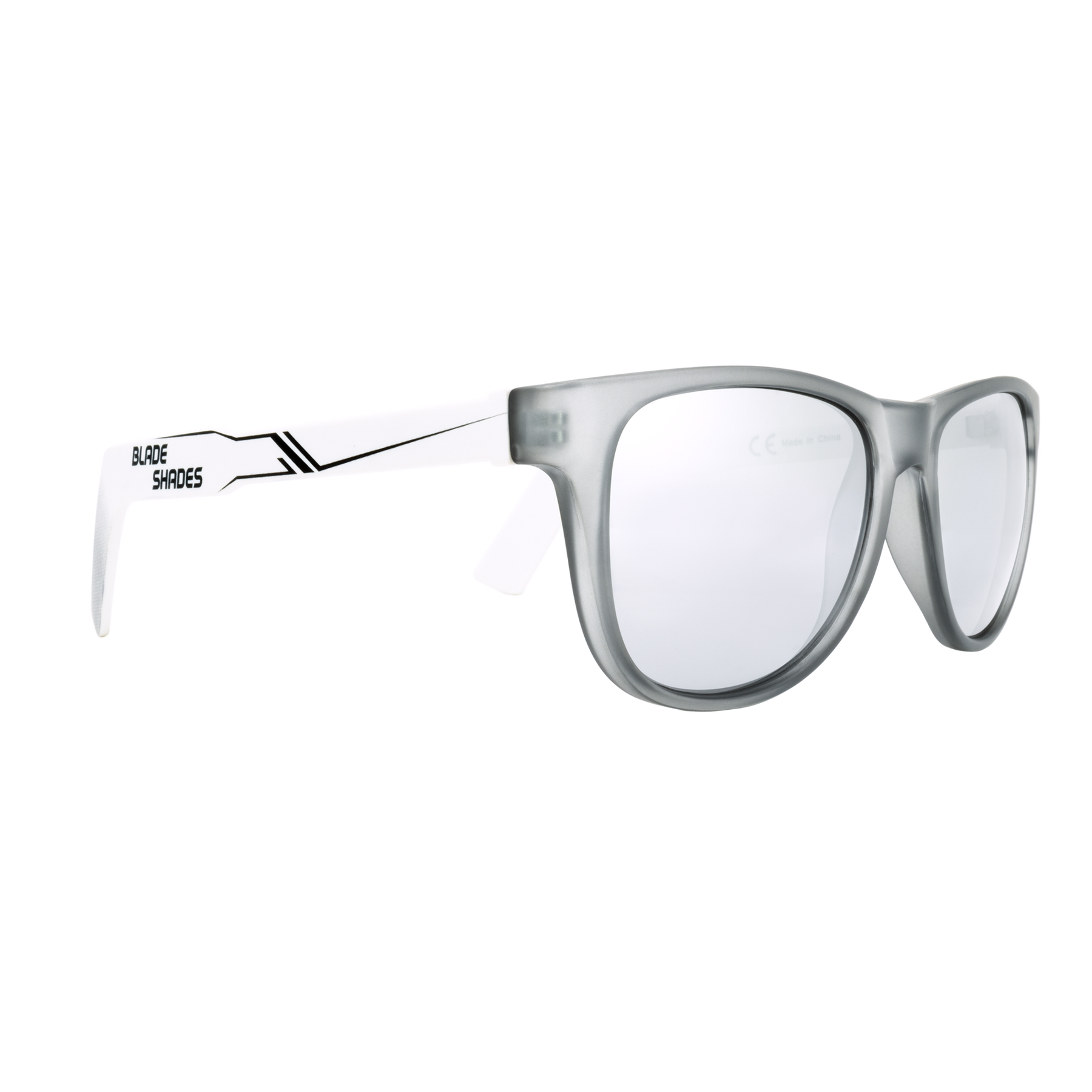 Goalie Glasses - White  Non-Detachable