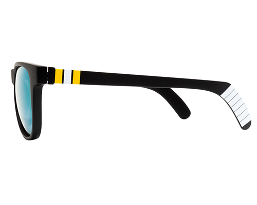 Cabo Men's Classic Black Mirrored Sunglasses (Yellow Lens or Blue Le –