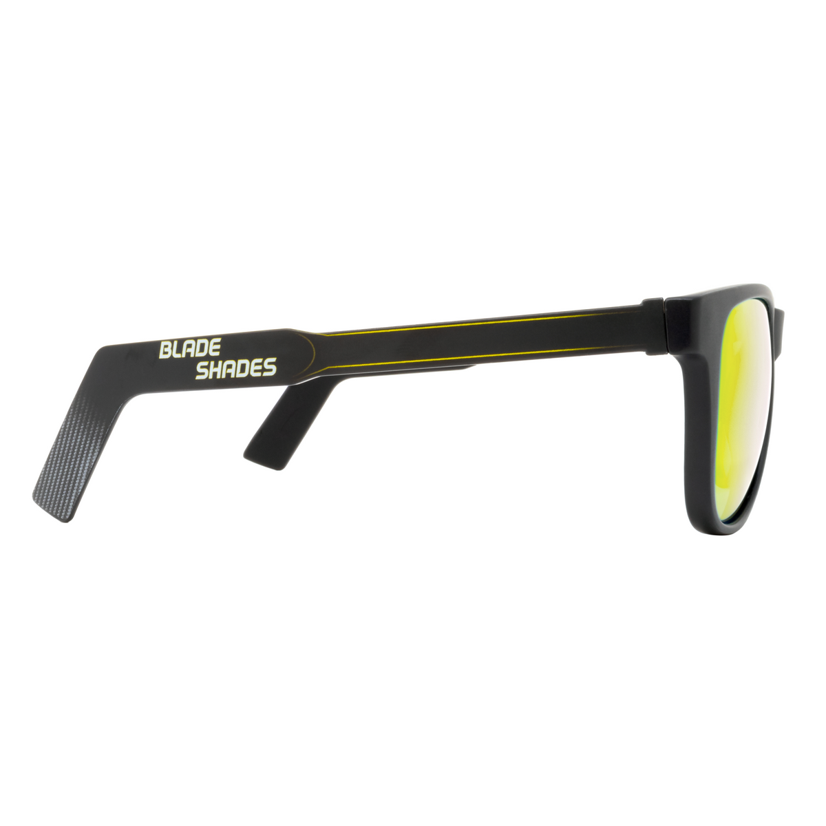 goalkeeper goggles Blade Shades Goalie Matte Black Yellow Mirror