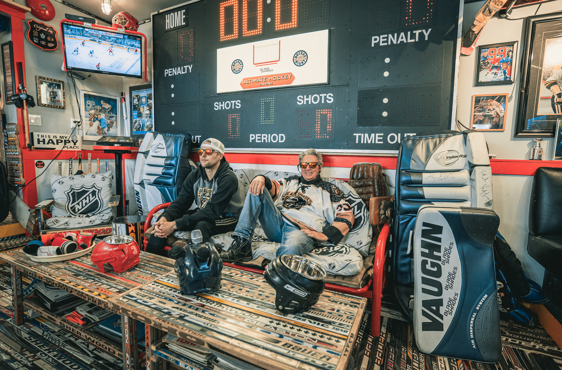 Ultimate Hockey Fan Cave Shades